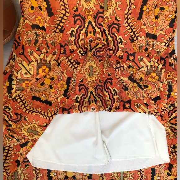 TRUTH NYC Orange Print Mini Dress - Picture 6 of 8